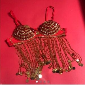 Red and gold belly dancer bra ❤️💛​​​​​​​​​​​​​​​​​​​​​​​​